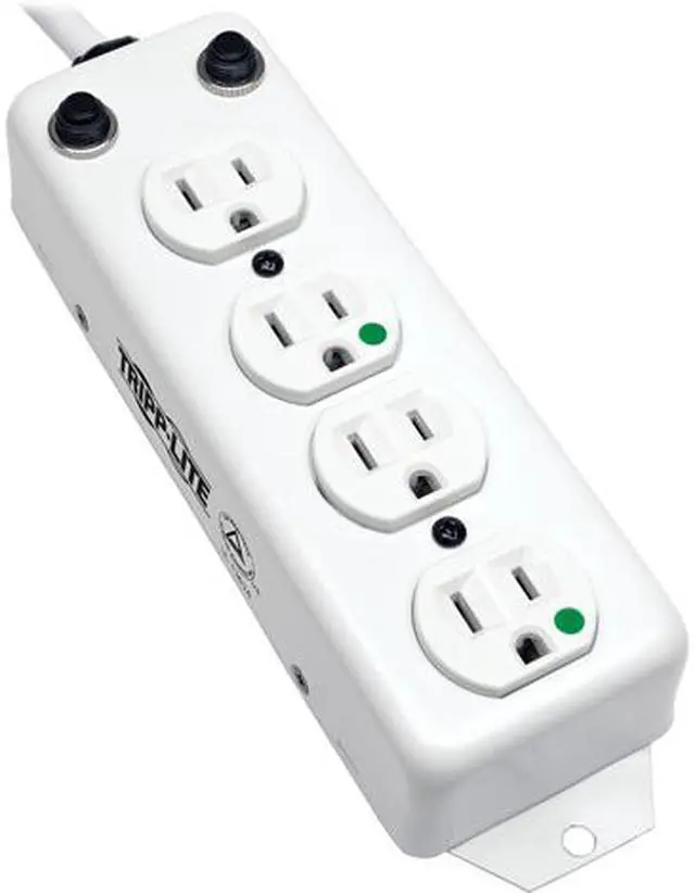Main image of Tripp Lite Medical-Grade Power Strip with 4 15A Hospital-Grade Outlets, 15 ft. Cord, For Patient-Care Vicinity – UL 1363A (PS-415-HG-OEM)