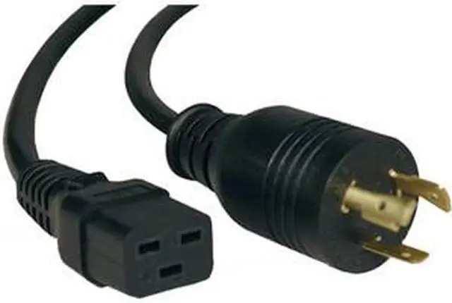 Main image of Tripp Lite Model P045-010 10 ft. 12AWG Heavy-Duty Power cord (IEC-320-C19 to NEMA L5-20P)
