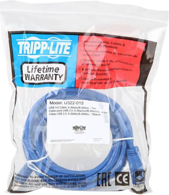 Alt view image 3 of 3 - Tripp Lite U322-015 Blue Cable