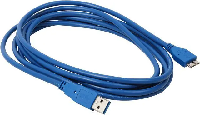 Alt view image 2 of 3 - Tripp Lite U326-010 Blue USB 3.0 Super Speed Device cable (A Male to Micro - B Male)