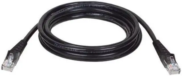 Main image of TRIPP LITE N001-100-BK 100 ft. Cat 5/5E Black 350MHz Black Snagless Molded Patch Cable
