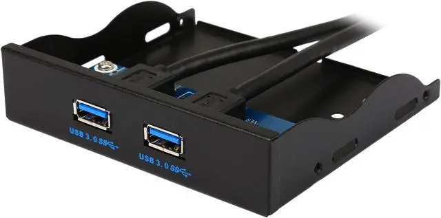 Main image of Coboc 3.5FP-U3-20PSPL2 Dual Ports USB 3.0 to 20pin Header 3.5" Floppy Bay Internal Bracket Front Panel - 3.5"tray USB 3.0 20pin to 2 Ports Type A Female