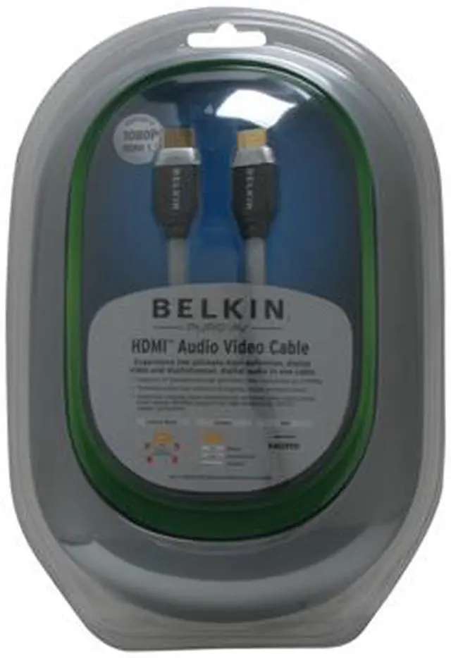 Alt view image 2 of 2 - BELKIN PURE AV AV52300-04 4 ft. Gray HDMI Audio Video Cable Male to Male