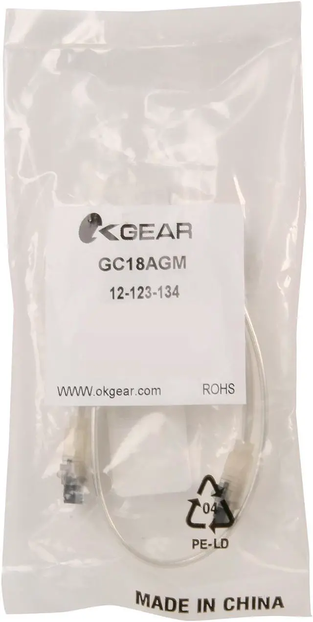 Alt view image 3 of 3 - OKGEAR 18" SATA 6 Gbps Cable W/ Metal Latch, Straight to Straight, GLOW IN DARK, Backward Compatible with 3 Gbps and 1.5 Gbps - OEM