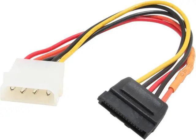 Main image of OKGEAR GC8ATAL 8 in. molex 4pin male to 15pin SATA power cable - OEM