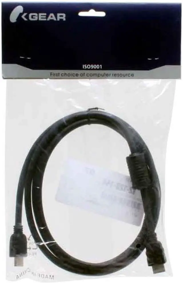 Alt view image 2 of 2 - OKGEAR GC6HDMI1 6 ft. Black HDMI cable ,male to male ,black - OEM