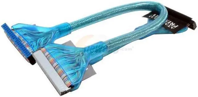 Main image of OKGEAR 24" IDE round cable,dual device,UV BLUE Model GC24IDEUVB - OEM