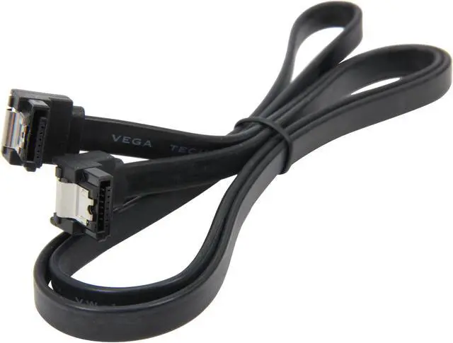 Alt view image 2 of 3 - OKGEAR 36" SATA 6 Gbps Cable, Right Angle to Right Angle, Black, Backward Compatible with 3 Gbps and 1.5 Gbps
