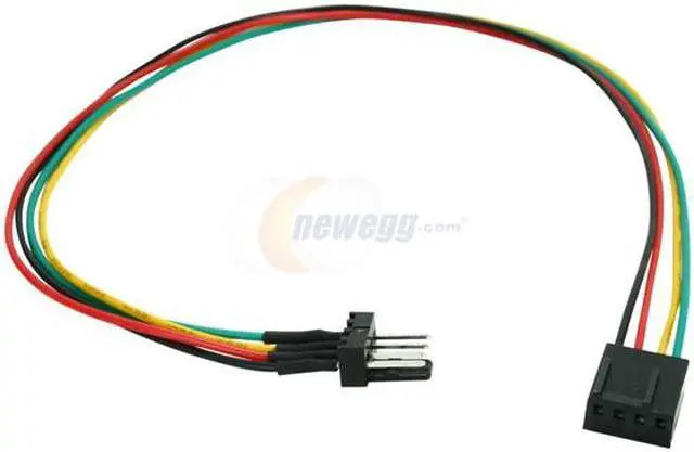 Alt view image 2 of 3 - OKGEAR FC44PWM-12 1 ft. 4pin PWM male to 4pin PWM female extension cable Male to Female
