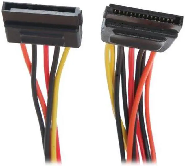 Alt view image 2 of 4 - OKGEAR AD-Y-SATA-0.2M 8 in. 8" SATA 15pin male to three SATA 15pin female cable Adapter Male to Female