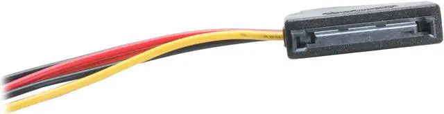 Alt view image 4 of 4 - OKGEAR AD-Y-SATA-0.2M 8 in. 8" SATA 15pin male to three SATA 15pin female cable Adapter Male to Female
