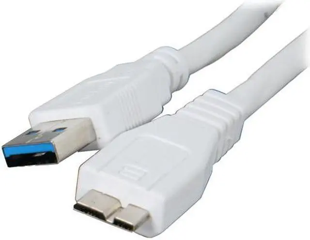 Main image of OKGEAR OK2676 White USB 3.0 A male to Micro B male cable, white color
