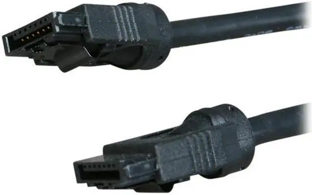 Main image of OKGEAR OK6A3RK11 6 in. SATA 6 Gbps round cable,straight to straight w/ metal latch