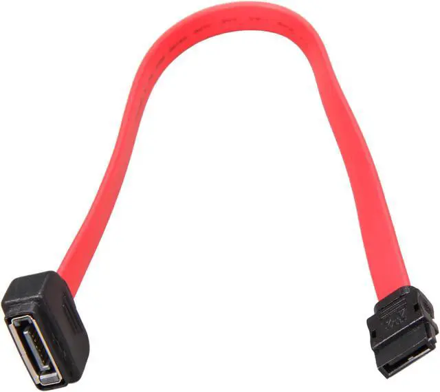Alt view image 2 of 3 - OKGEAR GC12ARMF 1 ft. SATA 7Pin Extension cable, red color
