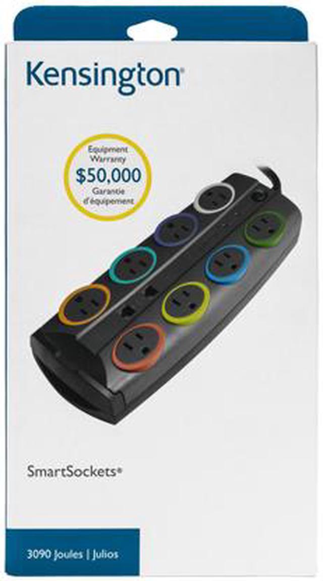 Alt view image 5 of 5 - Kensington K62691NA 8 Feet 8 Outlets 3090 Joules Surge Protector