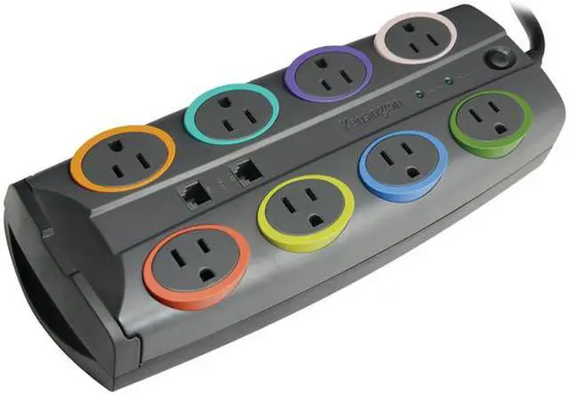 Alt view image 2 of 4 - Kensington K62690NA 8 Feet 8 Outlets 2490 Joules Standard Adapter
