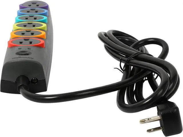 Alt view image 5 of 6 - Kensington K62147NA 7 Feet 6 Outlets 945 Joules Standard Surge Protector