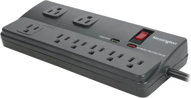 Main image of Kensington K38218NA 6 Feet 8 Outlets 1080 Joules Surge Protector