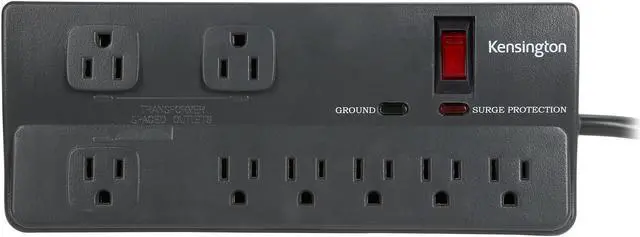 Alt view image 2 of 8 - Kensington K38218NA 6 Feet 8 Outlets 1080 Joules Surge Protector