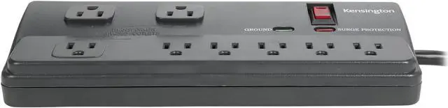 Alt view image 3 of 8 - Kensington K38218NA 6 Feet 8 Outlets 1080 Joules Surge Protector
