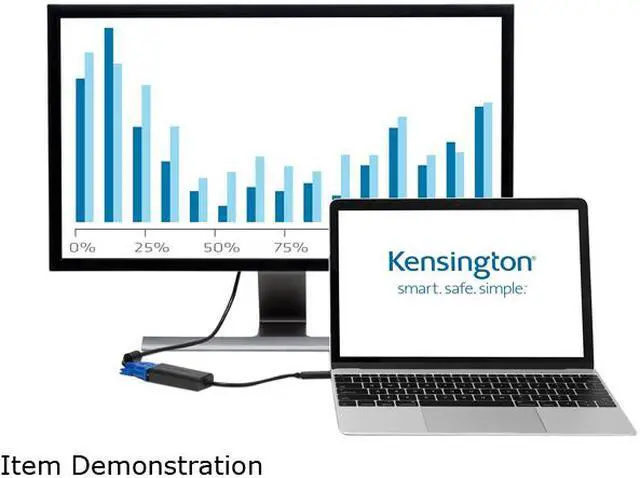 Alt view image 4 of 4 - Kensington K33994WW CV2000V USB-C HD VGA Adapter