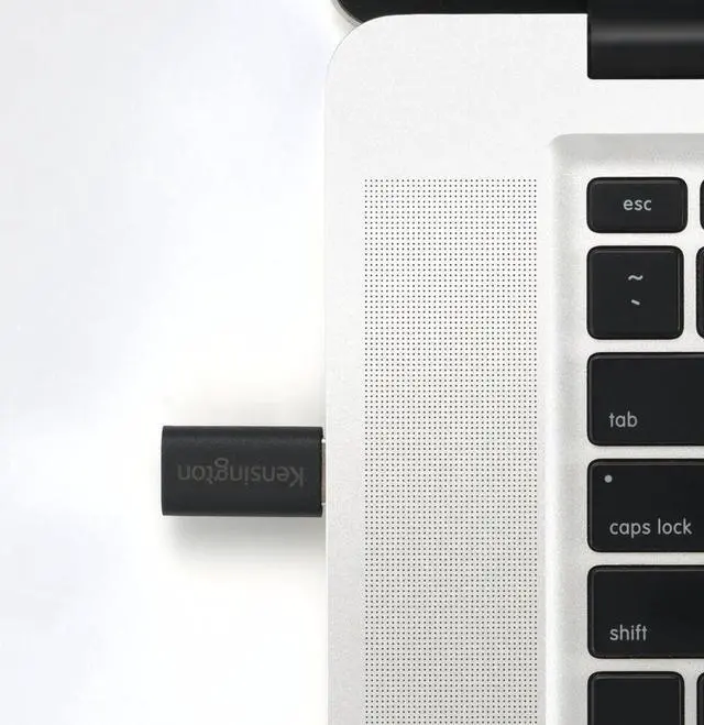 Alt view image 5 of 5 - Kensington CA1020 USB-A to USB-C M/F Adapter USB Type A - Male - 1 x USB4 Type C Female - Black