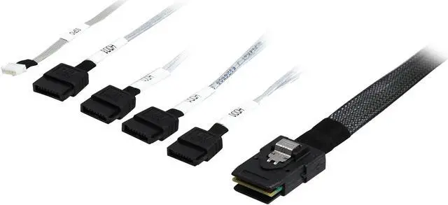 Main image of Intel AXXE34DRVCBL SAS/SATA cable - 8087 connector fans out to 4x 7 pin connectors