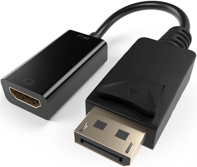 Main image of Unirise DPHDMI-ADPT-BLK Displayport Male to HDMI Female Adapter