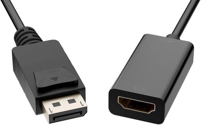 Alt view image 2 of 3 - Unirise DPHDMI-ADPT-BLK Displayport Male to HDMI Female Adapter