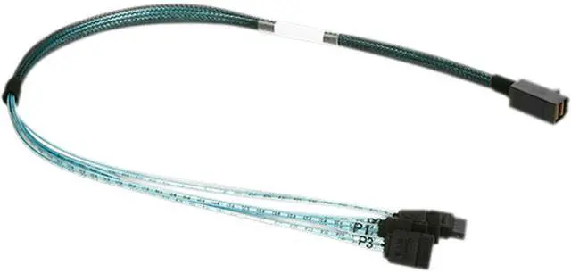 Main image of iStarUSA K-HD43XSA-50 1.64 ft. HD miniSAS SFF-8643 to 4x SATA Forward Breakout 50 cm Cable