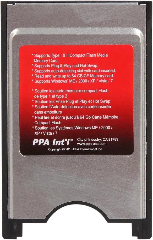 Alt view image 6 of 7 - PPA 1134 PCMCIA to Compact Flash Adapter