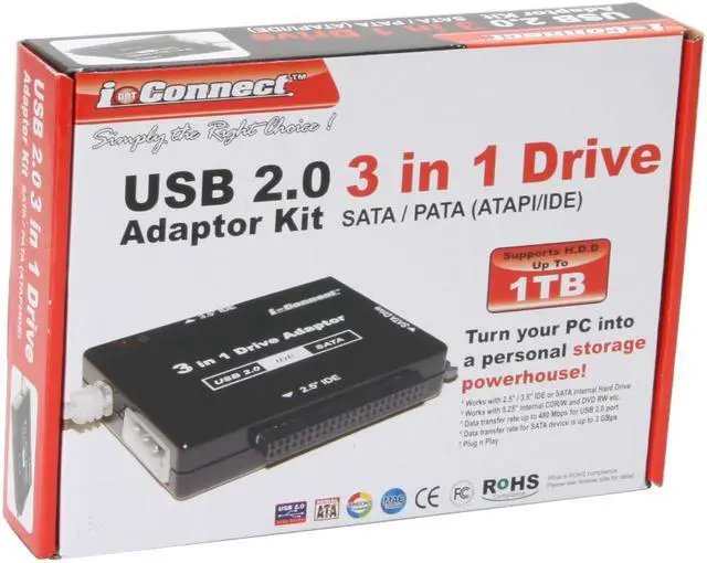 Alt view image 9 of 9 - PPA 1561 3 in 1 Drive Adapter