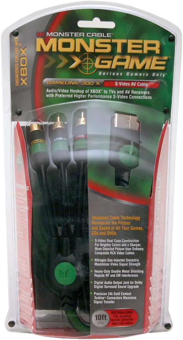Main image of MONSTER GameLink 300 X 10 Foot S-Video A/V Cable