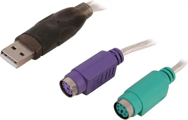 Main image of SABRENT Model SBT-PS2U USB to PS/2 (Dual PS/2) Converter Adapter Cable
