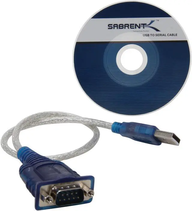 Alt view image 3 of 4 - SABRENT 1 ft. USB to Serial (9-pin) DB-9 RS-232 Adapter Cable (SBT-USC1M)