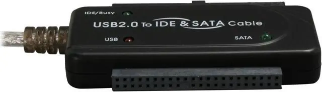 Alt view image 2 of 6 - SABRENT USB-DSC5 2.5"/3.5"/5.25" SATA/IDE to USB 2.0 Converter Adapter With Power Supply & LED Activity Lights