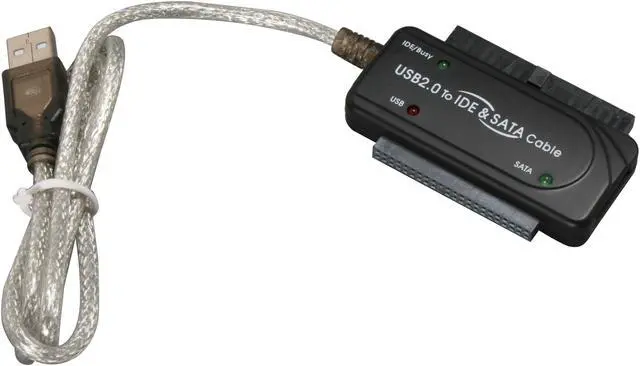 Alt view image 5 of 6 - SABRENT USB-DSC5 2.5"/3.5"/5.25" SATA/IDE to USB 2.0 Converter Adapter With Power Supply & LED Activity Lights