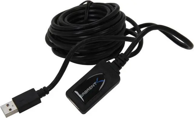 Alt view image 2 of 3 - SABRENT USB-EXC2 Silver USB 2.0 ACTIVE Extension Cable AM/ AF