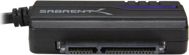 Alt view image 2 of 7 - SABRENT USB-DSC7 USB 3.0 to SATA 2.5"/3.5"/5.25" Hard Drive Converter with Power Supply & LED Activity Lights