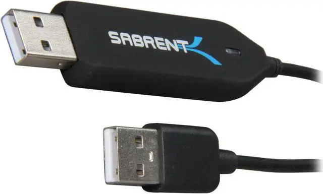 Alt view image 2 of 4 - SABRENT CB-UNET Black USB 2.0 Driverless Link Cable (Support Internet Sharing)