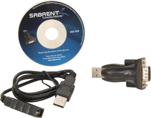 Alt view image 5 of 6 - Sabrent USB-2920 USB 2.0 to Serial DB9 (RS232) Adapter (FTDI Chipset)