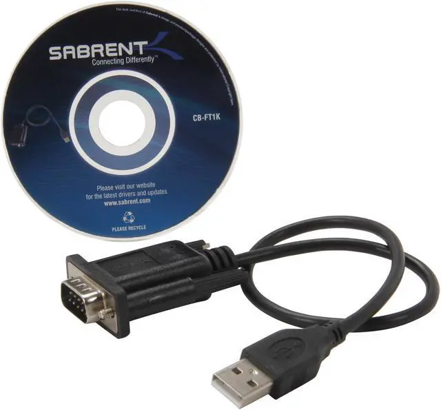 SABRENT Model CB-FT1K USB Serial Cable FTDI Chipset