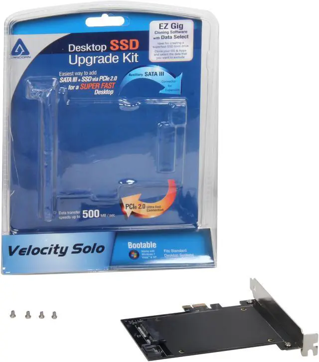 Alt view image 6 of 7 - APRICORN VEL-SOLO Velocity Solo - SSD Upgrade Kit for Desktop Computers