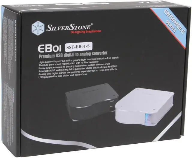 Alt view image 4 of 4 - Silverstone EB01-S Premiun USB digital to analog converter