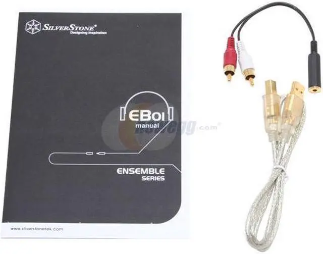 Alt view image 3 of 4 - Silverstone EB01-B USB digital to analog converter,Black