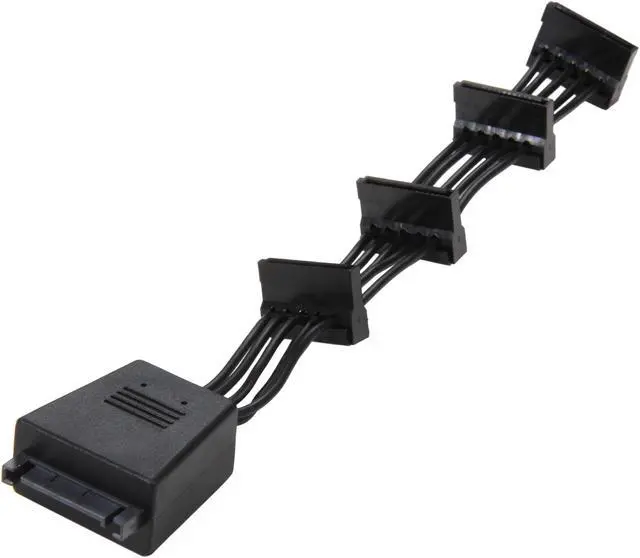 Main image of Silverstone CP06 2.36 in. / 1.69 in. / 1.69 in. / 1.69 in.  Four-in-one SATA Power Connectors with Power Stabilizing Capacitors