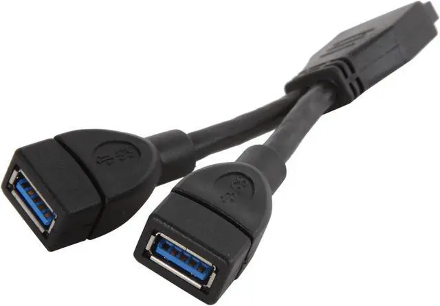 Main image of Silverstone SST-CP09 Black External to Internal 19 pin USB3.0 Adapter Cable