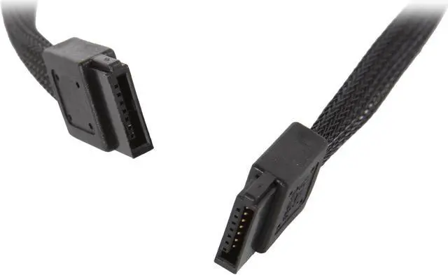 Main image of SilverStone 180 Degree SATA III with Locking Mechanism, Black (RL-CP07)