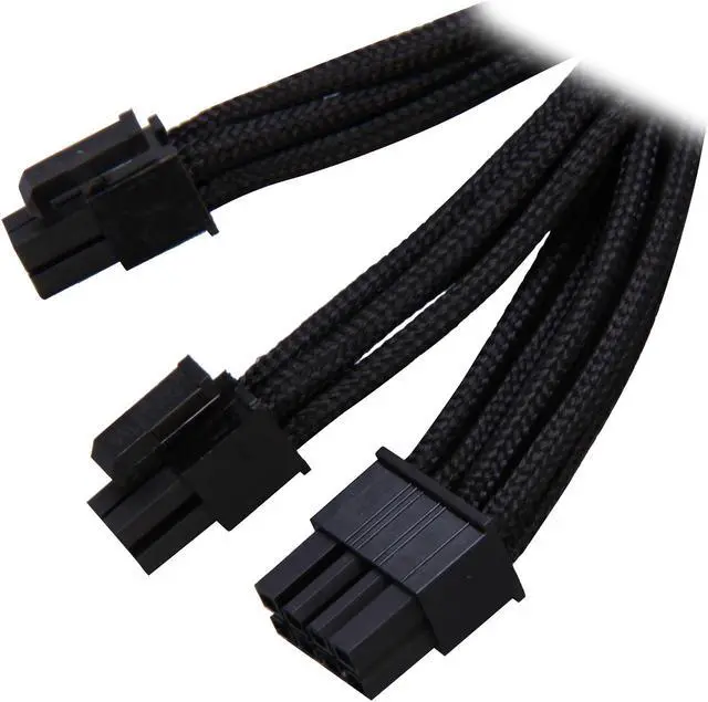Main image of Silverstone PP06B-EPS75 2.46 ft. (0.75m) Sleeved EPS/ATX12V 8pin Cable