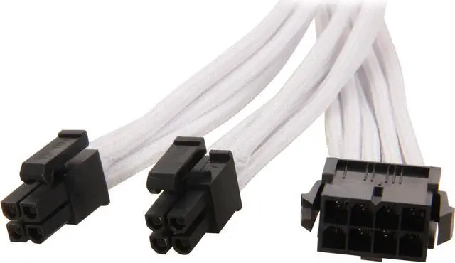 Main image of Silverstone PP07-EPS8W Sleeved Extension Power Supply Cable, 1 x 8pin to EPS12V 8pin(4+4) Connector